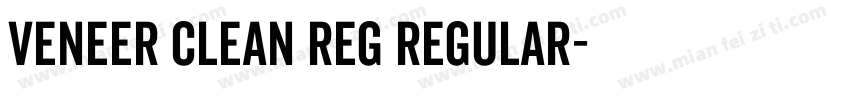 Veneer Clean Reg Regular字体转换